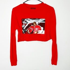 Notorious BIG graphic design crop top